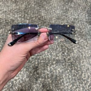 James Oro Blue tint sunglasses